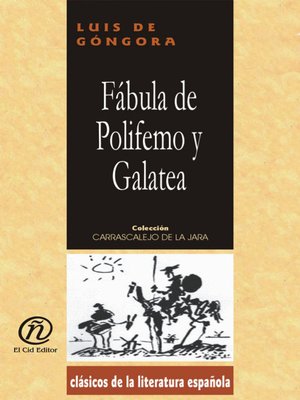 cover image of Fábula de Polifemo y Galatea